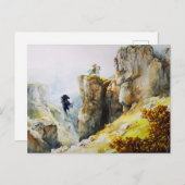 Giant Bodo Falls Rosstrappe Legend Watercolor ポストカード (正面/裏面)