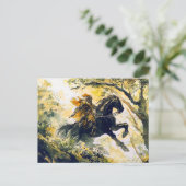 Giant Bodo Pursues Princess Rosstrappe Watercolor ポストカード (スタンド正面)