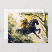 Giant Bodo Pursues Princess Rosstrappe Watercolor ポストカード (正面/裏面)