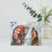 Giant Bodo Seeks Princess Hand – Rosstrappe Waterc ポストカード (スタンド正面)