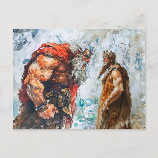 Giant Bodo Seeks Princess Hand – Rosstrappe Waterc ポストカード (正面)