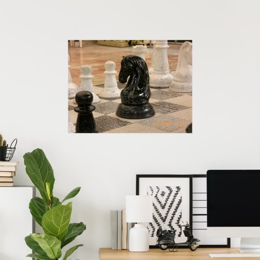 Giant Chess Pieces ポスター (ホームオフィス)