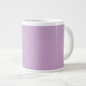 Giant Coffee Mug in Soft Pastel Lilac Shade ジャンボコーヒーマグカップ (正面右)