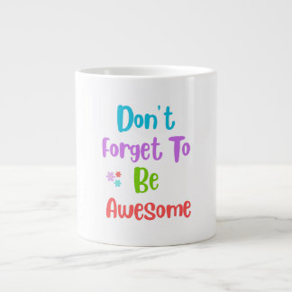 Giant coffee mug with colorful quote ジャンボコーヒーマグカップ