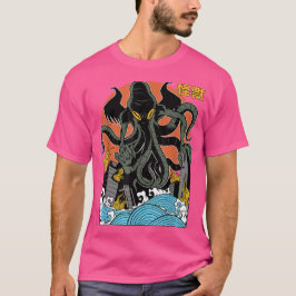 Giant Cthulhu Sunset Japanese Tシャツ