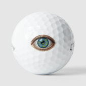 Giant Eye Realistic Golf Ball Design ゴルフボール (正面)