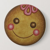 Giant Gingerbread Cookie Button 缶バッジ (正面)