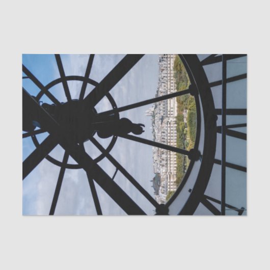 Giant glass clock at the Musée d'Orsay - Paris 薄葉紙 (正面)