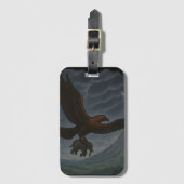 Giant Golden Eagle Carrying Elephant Fantasy Art ラゲッジタグ (正面縦)