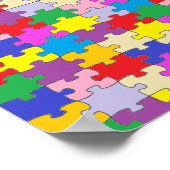 Giant Jigsaw 52"x52"キャンバス印刷 ポスター (角)