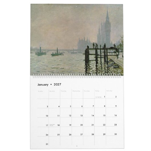Giant Monet 2015カレンダー カレンダー (1月 2027)