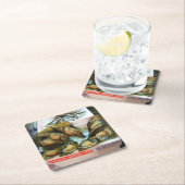 Giant Mussels築地魚市場,東京 スクエアペーパーコースター (インサイチュ)