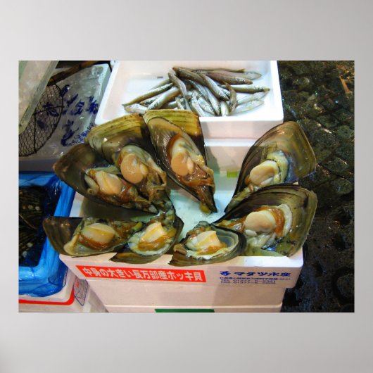Giant Mussels築地魚市場,東京 ポスター (正面)