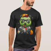 Giant Panda Bear Zombie Halloween Tシャツ (正面)