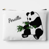Giant Panda Eats Bamboo Name   アクセサリーポーチ (正面)