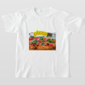 Giant Pizza Image - Massive Delicious Food  Tシャツ (レイダウン)