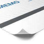 Giant Promotional Check with Business Logo | ポスター (角)