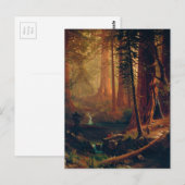 Giant Redwood Trees of California by A. Bierstadt ポストカード (正面/裏面)
