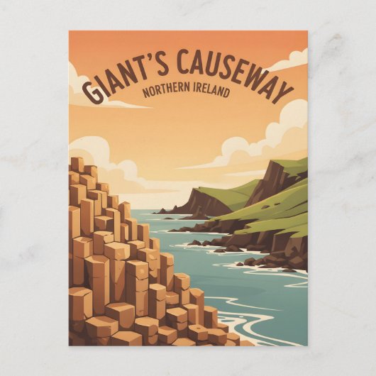 Giant s Causeway Northern Ireland ポストカード (正面)