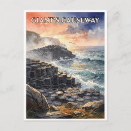 Giant’s Causeway Northern Ireland Vintage ポストカード