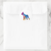 Giant Schnauzer 01-2 ラウンドシール (バッグ)