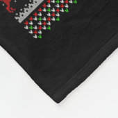 Giant Schnauzer Dog Ugly Christmas Sweaters Holida フリースブランケット (角)