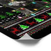 Giant Schnauzer Dog Ugly Christmas Sweaters Holida ポスター (角)