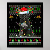 Giant Schnauzer Dog Ugly Christmas Sweaters Holida ポスター (正面)