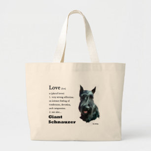 Giant Schnauzer Gifts ラージトートバッグ