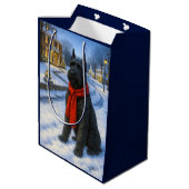 Giant Schnauzer Holiday  ミディアムペーパーバッグ (裏面アングル)