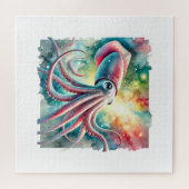 Giant Squid 051124AREF102 - Watercolor ジグソーパズル (横)
