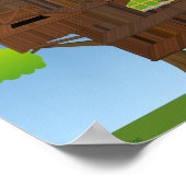 Giant Treehouseのステッカーシーン(レターサイズ) ポスター (角)