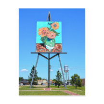 Giant Vanゴッホのヒマワリのアートワーク， Goodland, KS