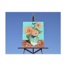 Giant Vanゴッホのヒマワリのアートワーク， Goodland, KS