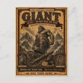 Giant, Vintage Circus Monster ポストカード