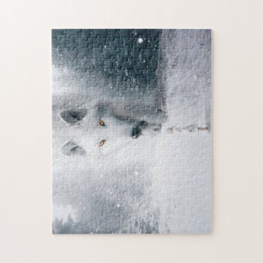 Giant white wolf ジグソーパズル (縦)