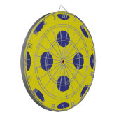 Giant yellow pickleball dartboard game ダーツボード (正面左)