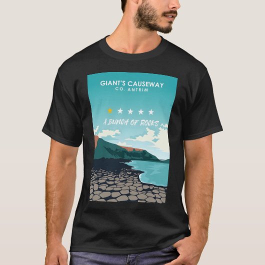 Giant's Causeway One Star Review北アイルランド Tシャツ (正面)