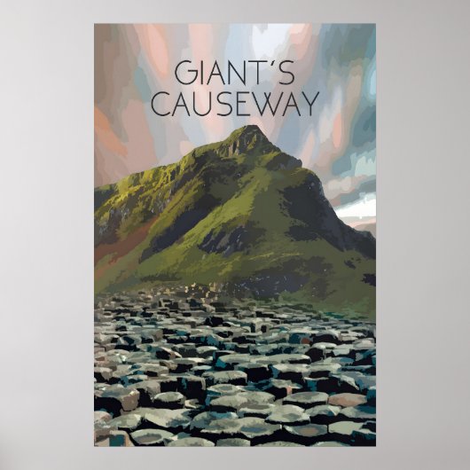 Giants Causeway Travel Poster ポスター (正面)