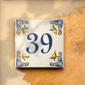 Giardino dei Limoni – House Number Ceramic Tile タイル