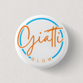 Giatti Glow 缶バッジ (正面)