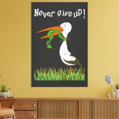 Gib niemals auf ! T-Shirt Acryl Wandkunst Galeriel キャンバスプリント (インサイチュ (リビング))