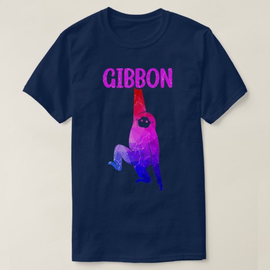 Gibbon Ape Monkey - 1 Tシャツ (デザイン正面)