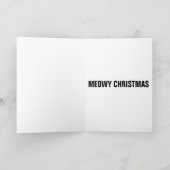 Gibby Cat, MEOWY CHRISTMASグリーティンおもしろいグカード シーズンカード (内部)