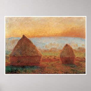 Giberny,サンセット, 1888-89 ポスター