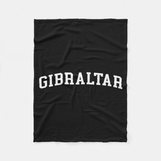 Gibraltar  フリースブランケット (正面)