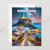 Gibraltar, carrefour des horizons et des voyages ポストカード (正面/裏面)