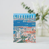 Gibraltar, ville des rochers et des falaises ポストカード (スタンド正面)