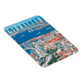 Gibraltar, ville des rochers et des falaises マグネット (右側)