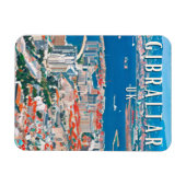 Gibraltar, ville des rochers et des falaises マグネット (横)